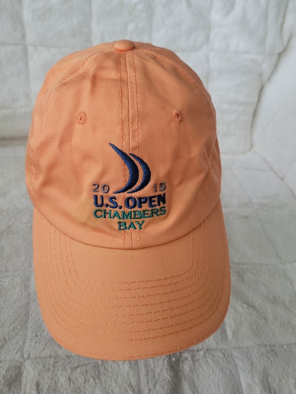 U.S. Open Chambers Bay 2015 Embroidered Peach Baseball Cap
